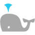 Spouting Whale as drawn by Microsoft in Windows 10