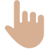 Backhand Index Pointing up: Medium-Light Skin Tone, the design in this release