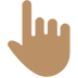 Backhand Index Pointing up: Medium Skin Tone, the design in this release