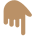 Backhand Index Pointing Down: Medium Skin Tone, the design in this release