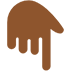 Backhand Index Pointing Down: Medium-Dark Skin Tone, the design in this release