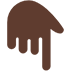 Backhand Index Pointing Down: Dark Skin Tone, the design in this release