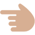 Backhand Index Pointing Left: Medium-Light Skin Tone, the design in this release
