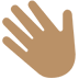 Waving Hand: Medium Skin Tone as drawn by Microsoft in Windows 10