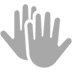 Clapping Hands as drawn by Microsoft in Windows 10