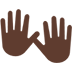 Open Hands: Dark Skin Tone, the previous design