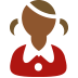girl: medium-dark skin tone — Microsoft