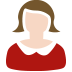woman: light skin tone — Microsoft