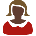 woman: dark skin tone — Microsoft