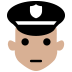 police officer: medium-light skin tone — Microsoft