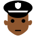 police officer: medium-dark skin tone — Microsoft