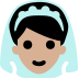 person with veil: medium-light skin tone — Microsoft