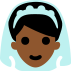 person with veil: medium-dark skin tone — Microsoft
