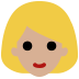 person: medium-light skin tone, blond hair — Microsoft