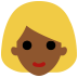 person: medium-dark skin tone, blond hair — Microsoft