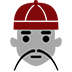 Person with Skullcap as drawn by Microsoft in Windows 10