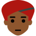 person wearing turban: medium-dark skin tone — Microsoft