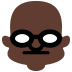 old man: dark skin tone — Microsoft
