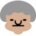 old woman: medium-light skin tone — Microsoft