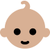 baby: medium-light skin tone — Microsoft