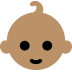 baby: medium skin tone — Microsoft