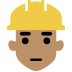 construction worker: medium skin tone — Microsoft