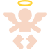 baby angel: light skin tone — Microsoft