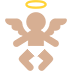 baby angel: medium-light skin tone — Microsoft