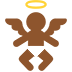 baby angel: medium-dark skin tone — Microsoft