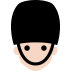 guard: light skin tone — Microsoft