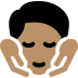 person getting massage: medium skin tone — Microsoft