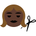 person getting haircut: dark skin tone — Microsoft