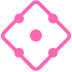 Diamond with a Dot, the design in this release