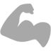 Flexed Biceps as drawn by Microsoft in Windows 10