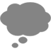 Thought Balloon as drawn by Microsoft in Windows 10
