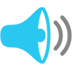 Loudspeaker as drawn by Microsoft in Windows 10