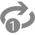 Repeat Single Button as drawn by Microsoft in Windows 10