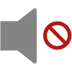 Muted Speaker as drawn by Microsoft in Windows 10