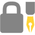 locked with pen — Microsoft