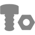 Nut and Bolt as drawn by Microsoft in Windows 10