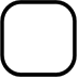 White Square Button as drawn by Microsoft in Windows 10