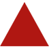 Red Triangle Pointed up as drawn by Microsoft in Windows 10