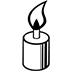 Kerze as drawn by Microsoft in Windows 10