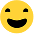 grinning face with big eyes — Microsoft
