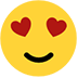 smiling face with heart-eyes — Microsoft