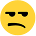 unamused face — Microsoft