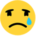 crying face — Microsoft