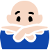 person gesturing NO: light skin tone — Microsoft