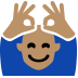 person gesturing OK: medium skin tone — Microsoft