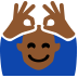 person gesturing OK: medium-dark skin tone — Microsoft